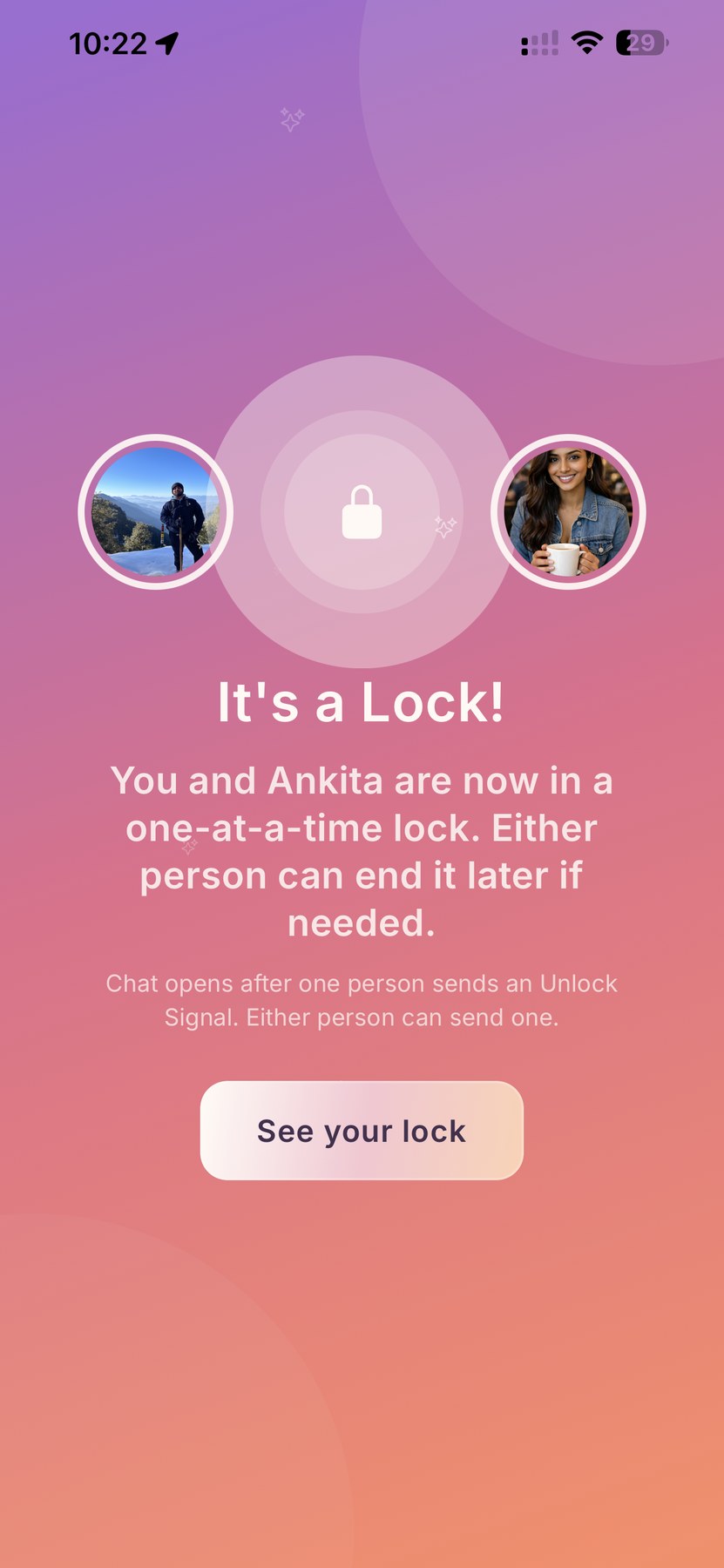 Claspa mobile product lock screen